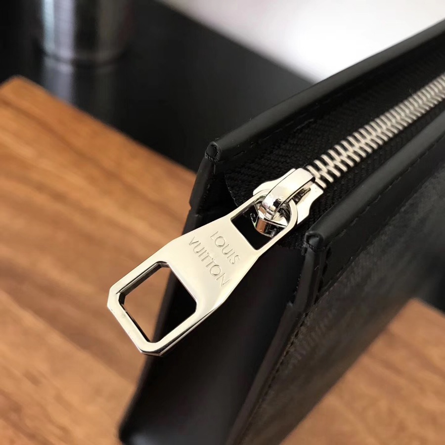 N41696, Louis Vuitton LV, POCHETTE VOYAGE MM Damier Graphite