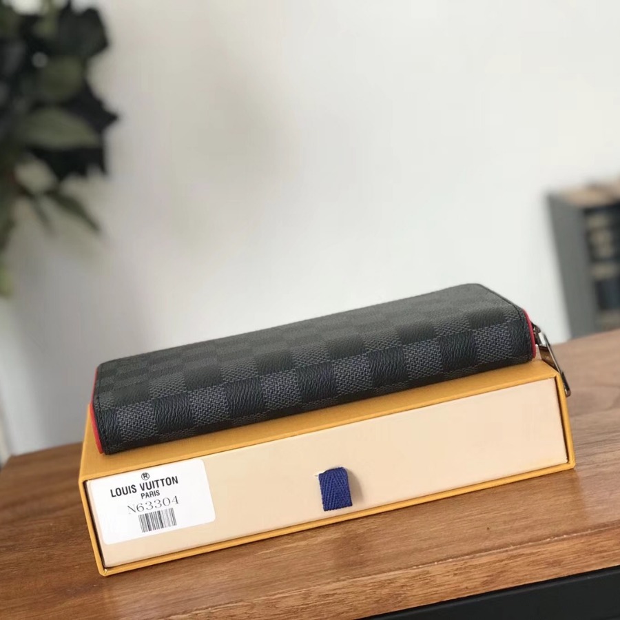 N63304, Louis Vuitton LV, ZIPPY WALLET VERTICAL