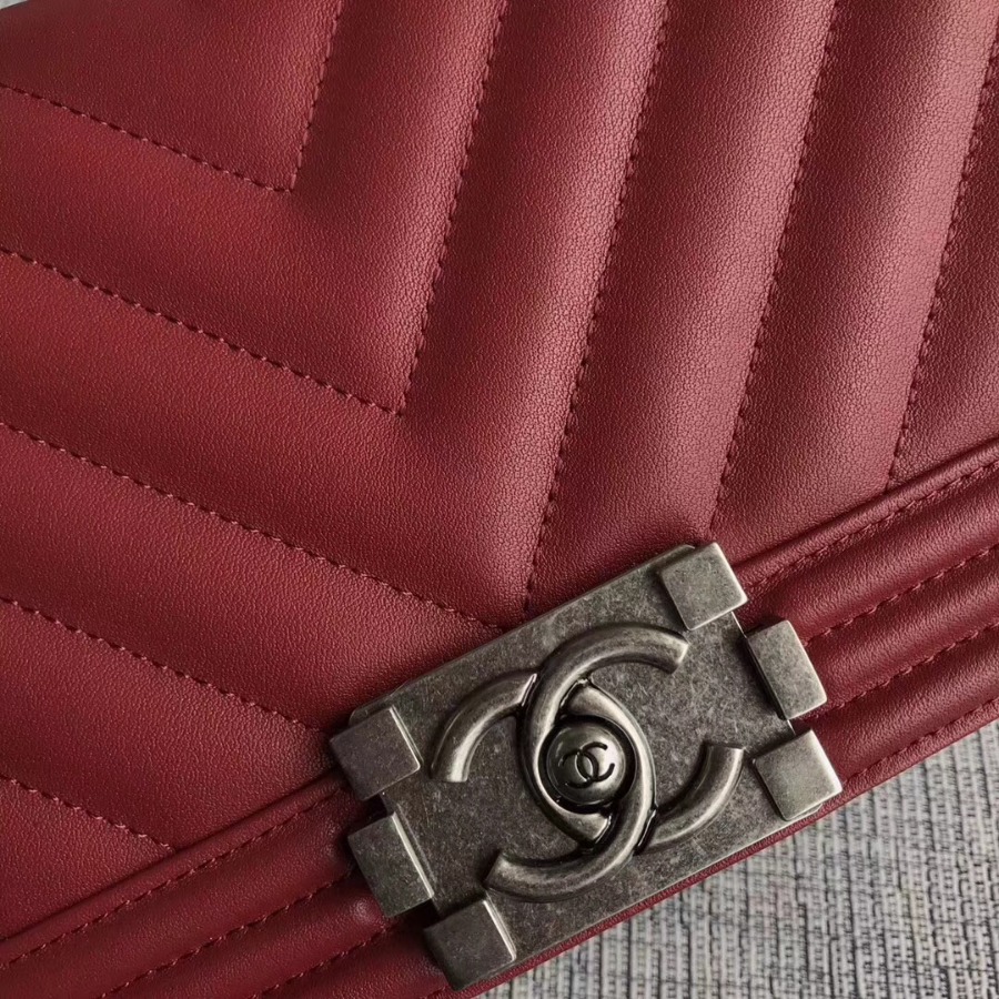 CHANEL V BOY CHANEL HANDBAG, Baby Cow Leather