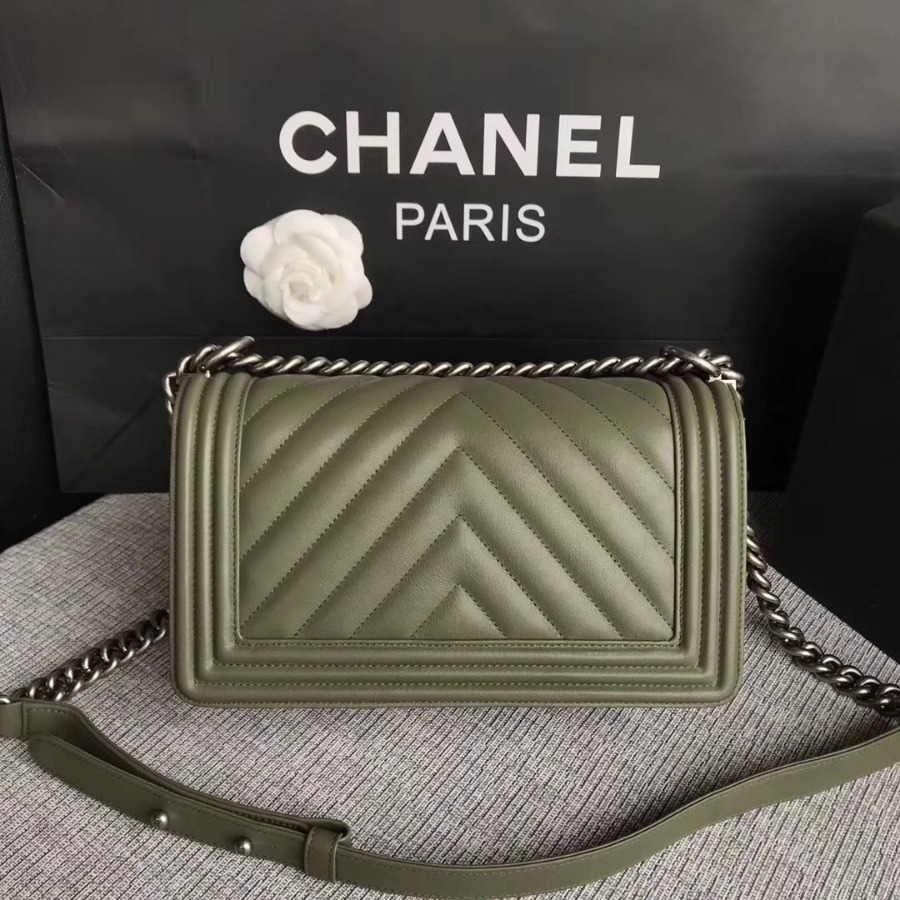 CHANEL V BOY CHANEL HANDBAG, Baby Cow Leather