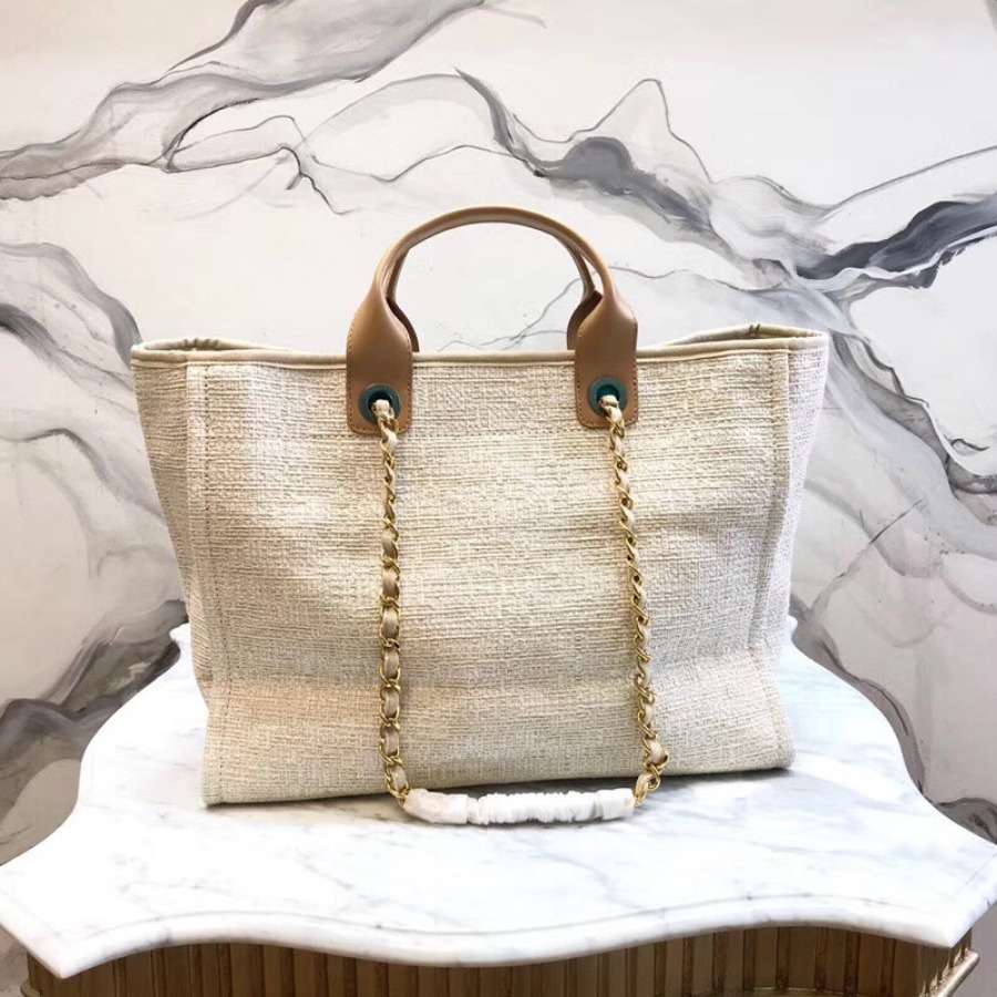Chanel Handbag & Shopping Bag, CANVAS, CALFSKIN