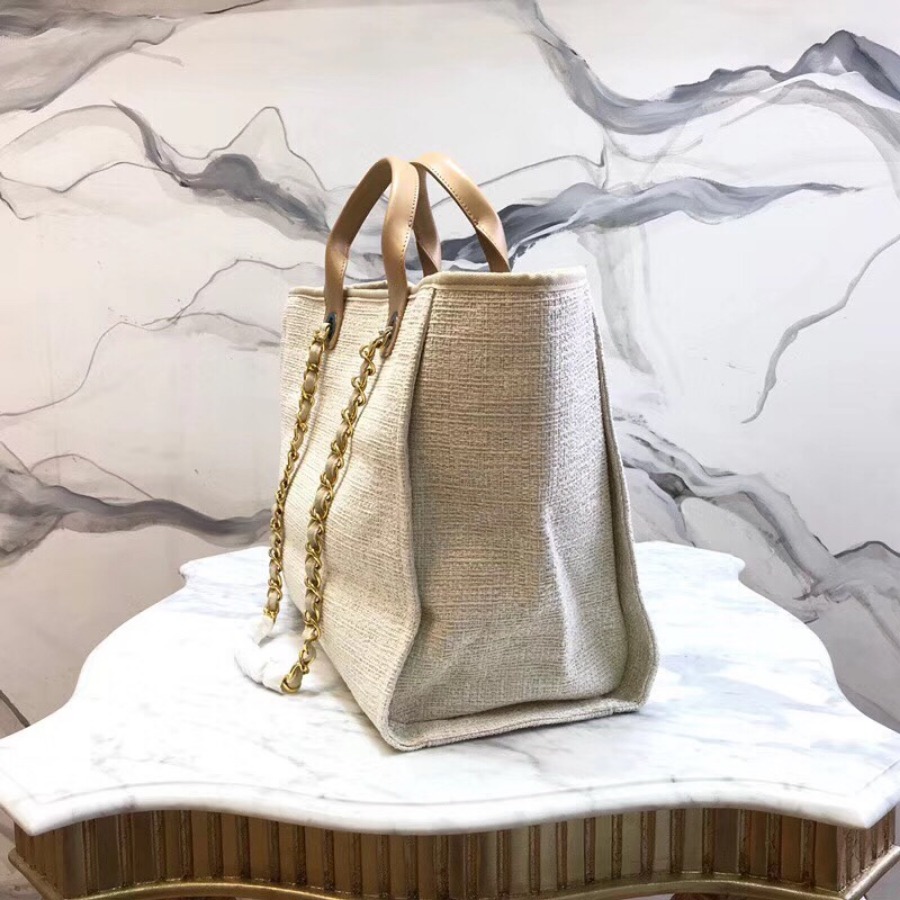 Chanel Handbag & Shopping Bag, CANVAS, CALFSKIN