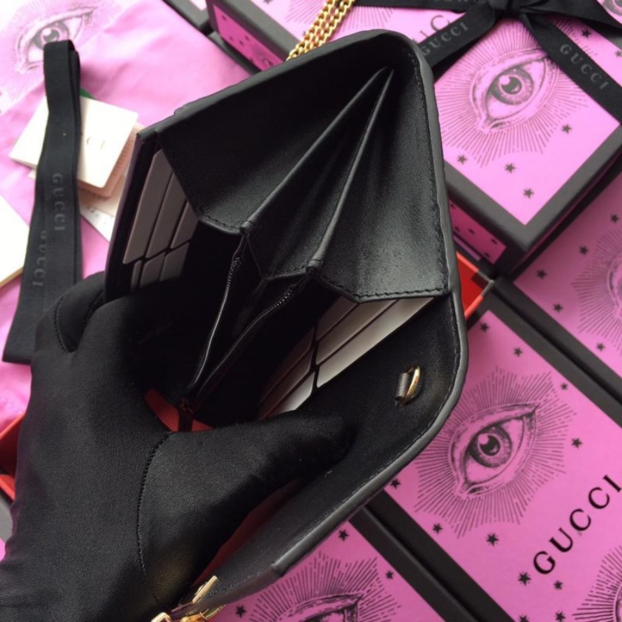 Gucci Padlock continental wallet, 453506, 7.5W x 4H x 1.5D