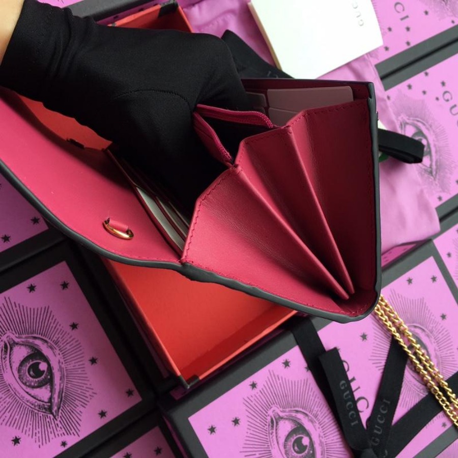 Gucci Padlock continental wallet, 453506, 7.5W x 4H x 1.5D