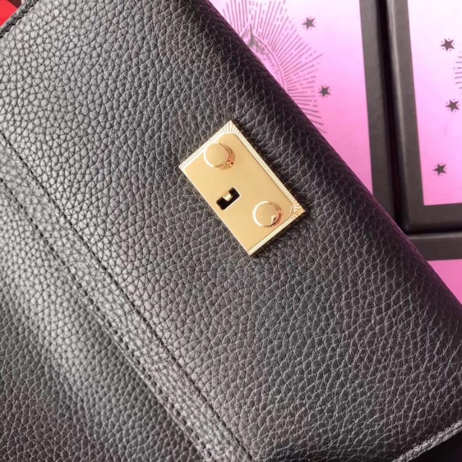 Gucci Padlock continental wallet, 453506, 7.5W x 4H x 1.5D