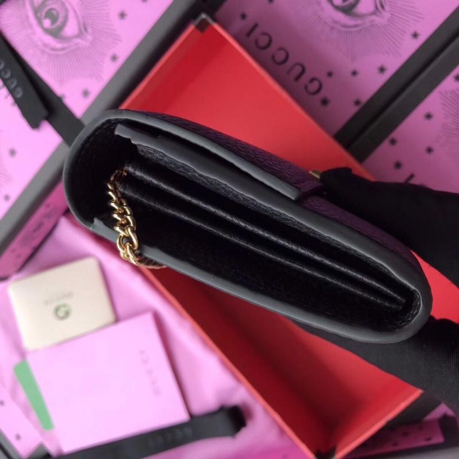 Gucci Padlock continental wallet, 453506, 7.5W x 4H x 1.5D
