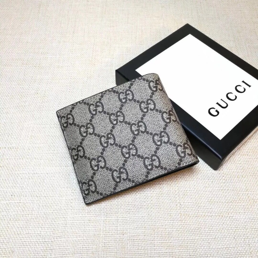 Gucci Angry Cat print GG Supreme wallet, 451268 