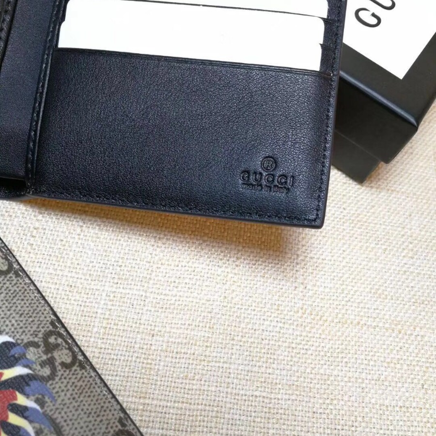 Gucci Angry Cat print GG Supreme wallet, 451268 