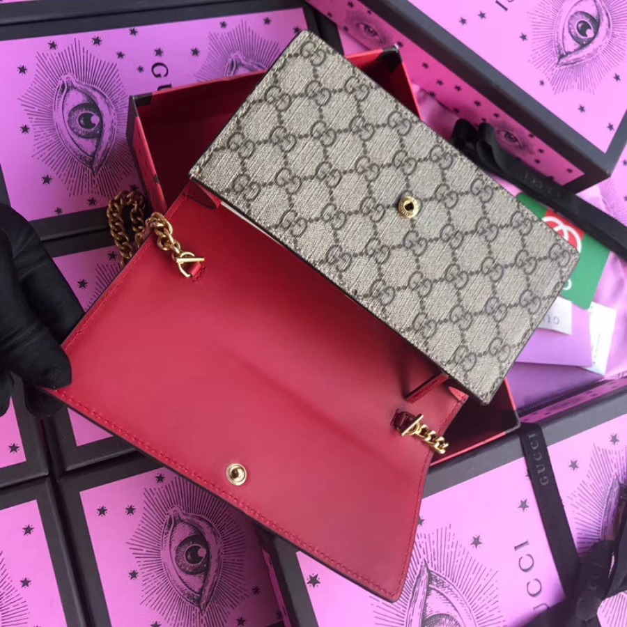 GG Supreme mini bag with cherries, 481290