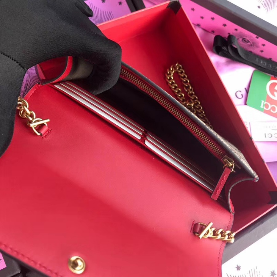 GG Supreme mini bag with cherries, 481290