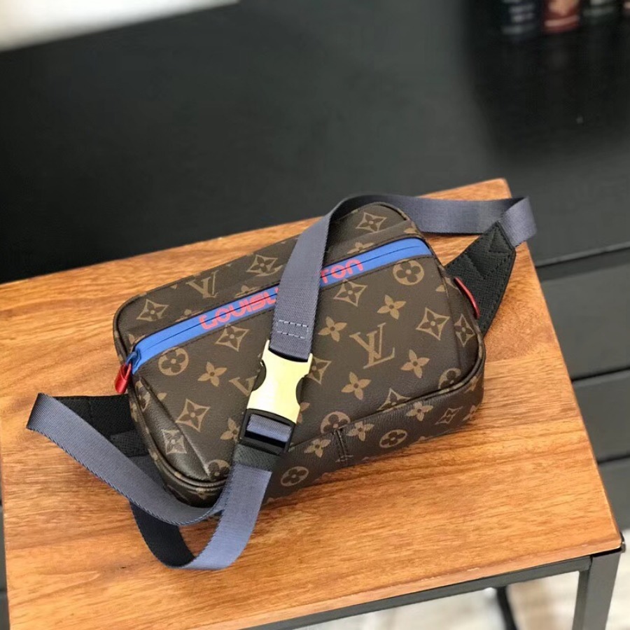 M43828, LOUIS VUITTON LV, BUMBAG PM MONOGRAM MEN BAG