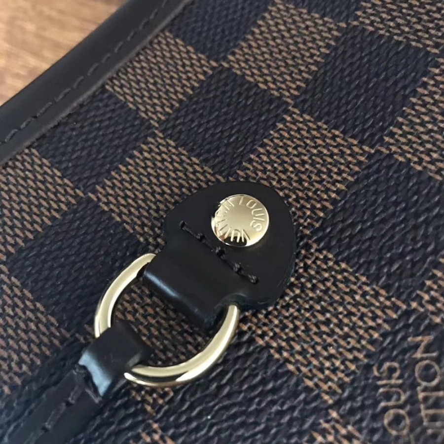 N41358, Louis Vuitton LV NEVERFULL MM, Damier Ebene Canvas