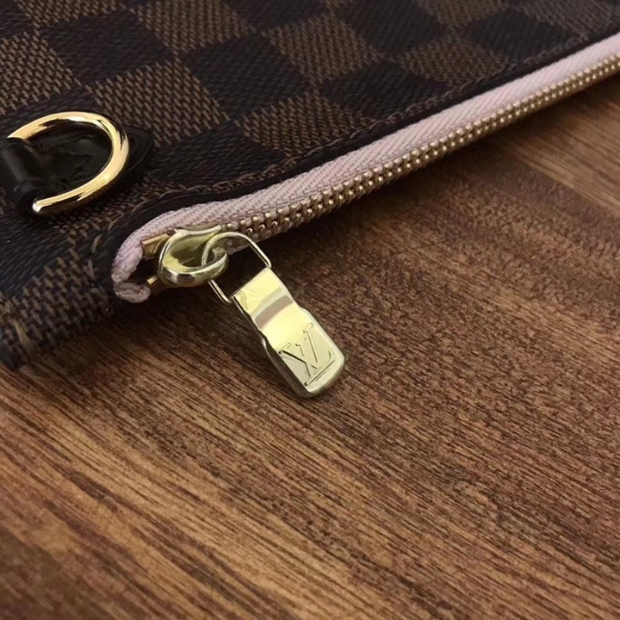N41603, Louis Vuitton LV NEVERFULL MM, Damier Ebene Canvas