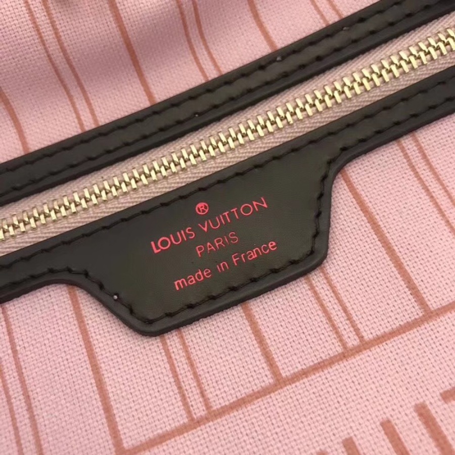 N41603, Louis Vuitton LV NEVERFULL MM, Damier Ebene Canvas
