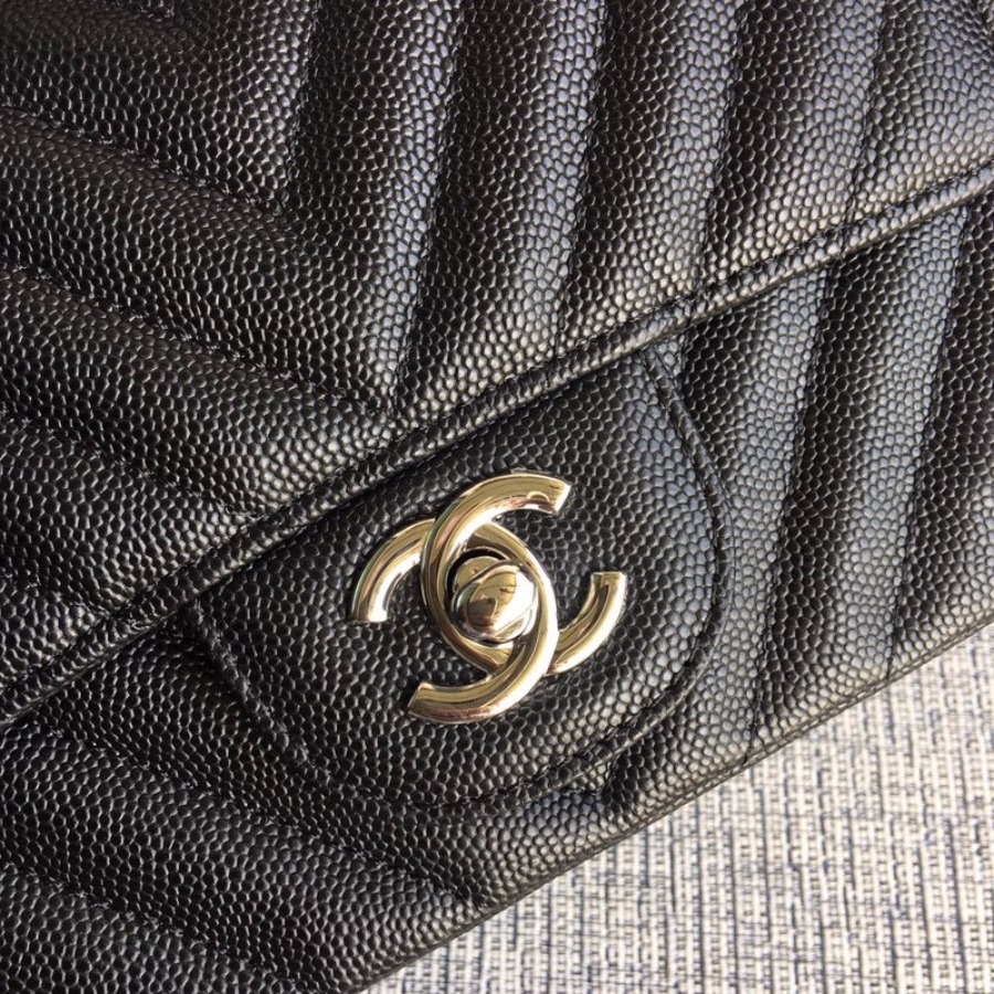 A01115, Classic handbag, Chanel Handbag, 17CM, caviar