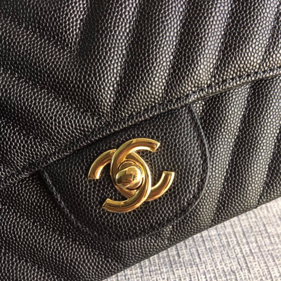 A01115, Classic handbag, Chanel Handbag, 17CM, Caviar