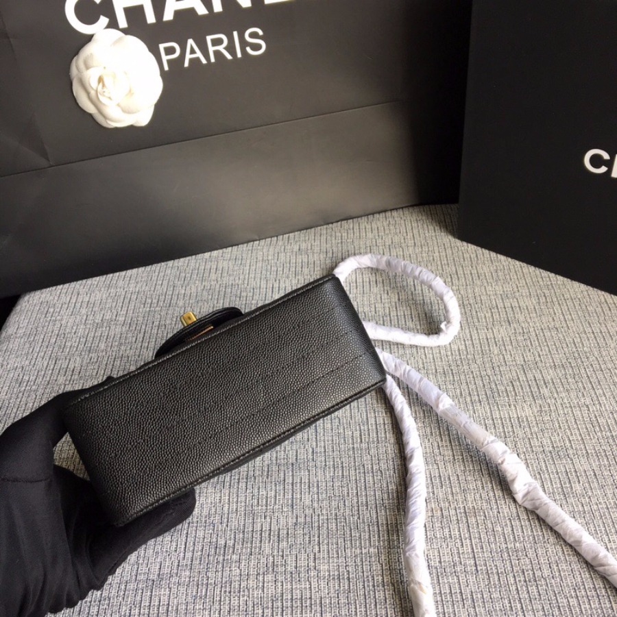 A01115, Classic handbag, Chanel Handbag, 17CM, Caviar