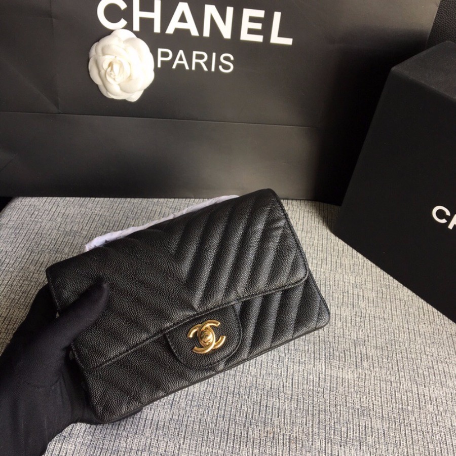 A01116, Classic handbag, Chanel Handbag, 20CM, Caviar