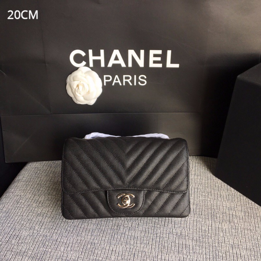 A01116, Classic handbag, Chanel Handbag, 20CM, Caviar