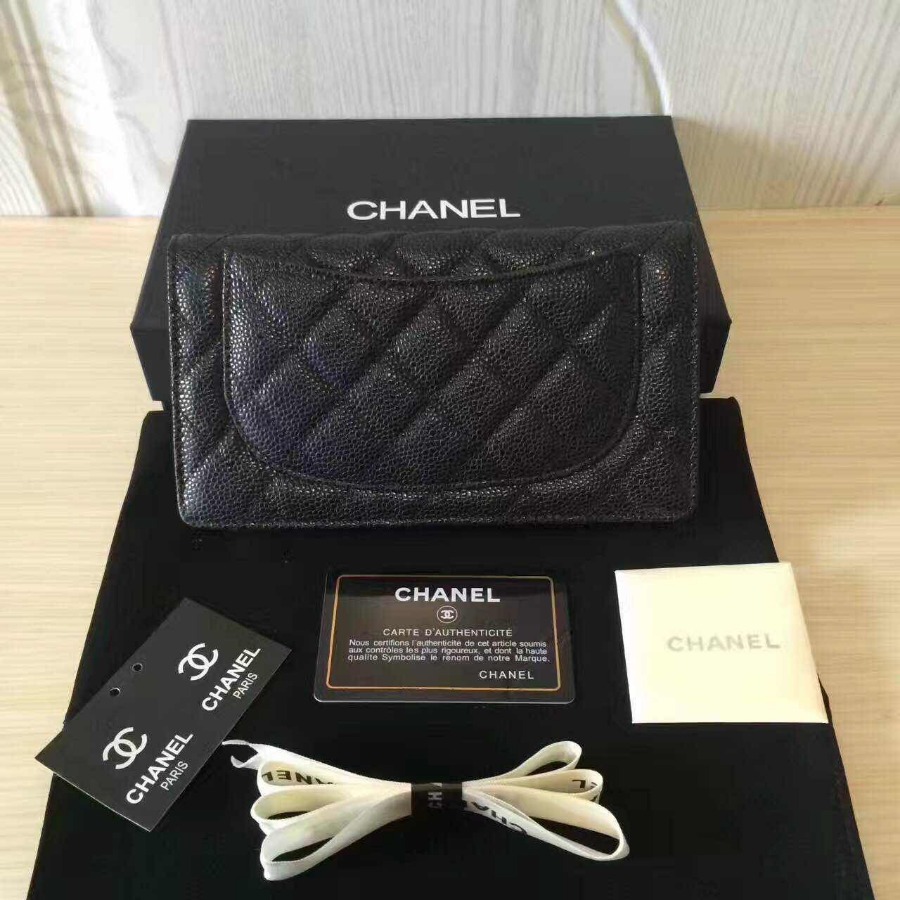 CHANEL WALLETS, CAVIAR CALFSKIN