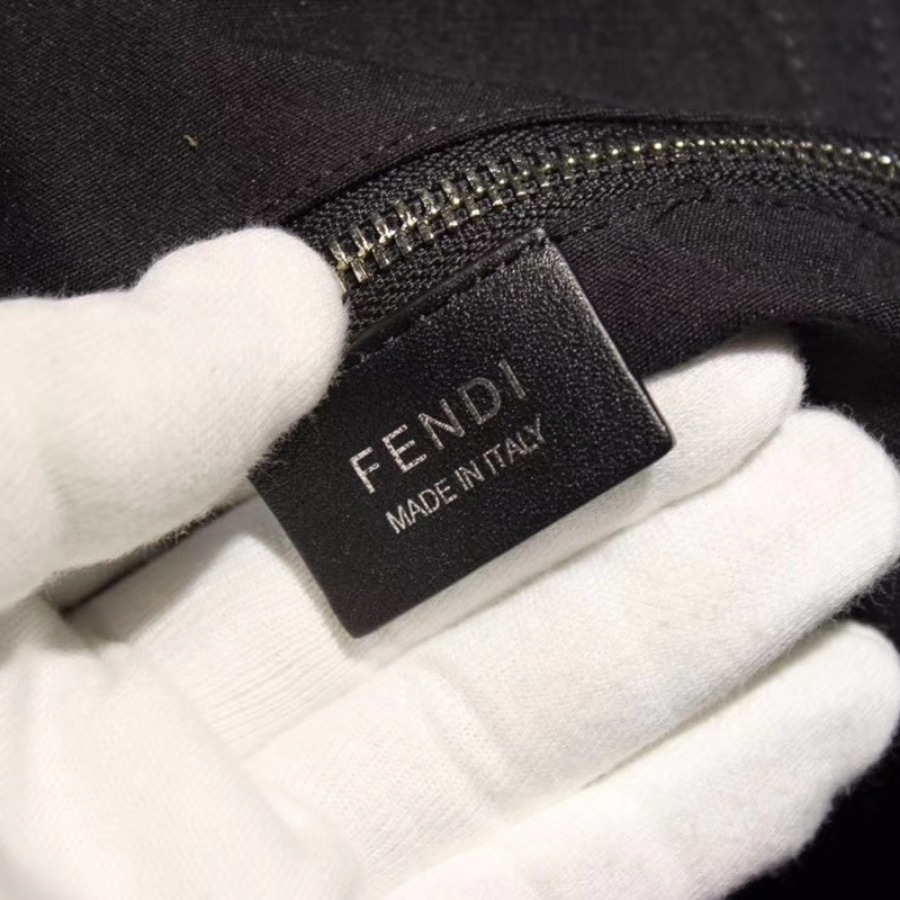 FENDI backpack, Fabric and leather backpack
