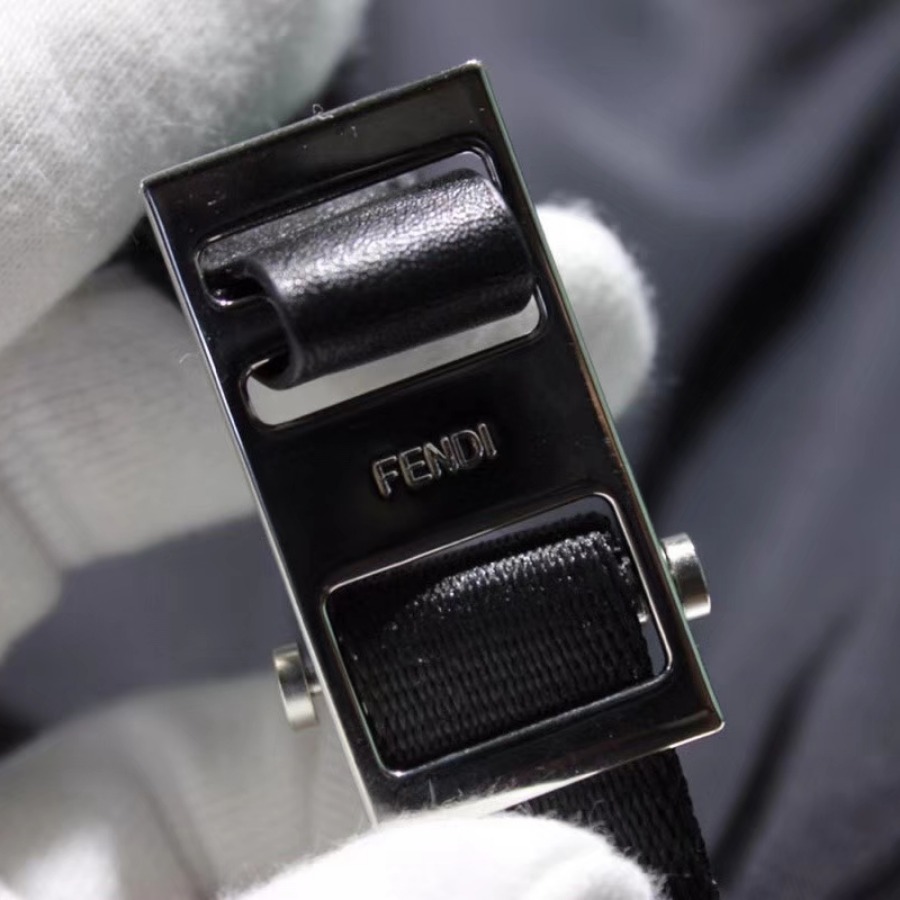 FENDI backpack, Fabric and leather backpack