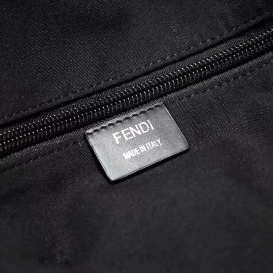 FENDI backpack, Fabric and leather backpack