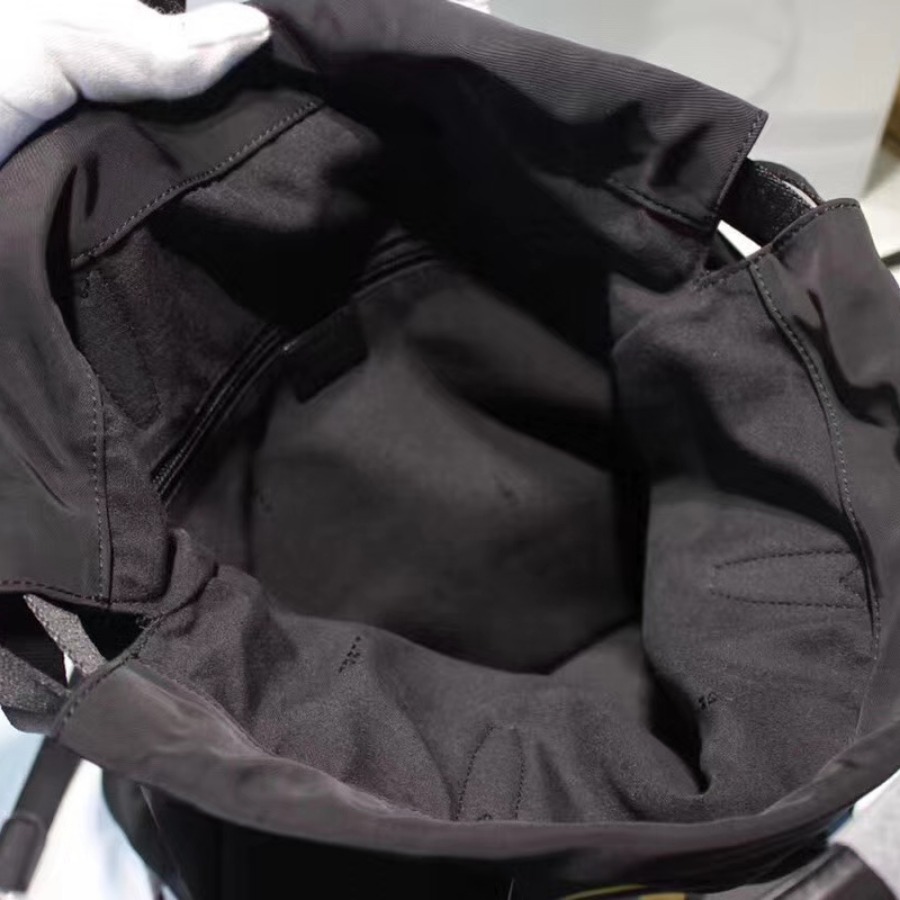 FENDI backpack, Fabric and leather backpack