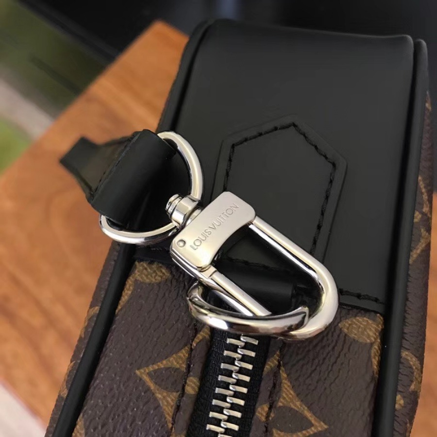 Louis Vuitton LV, KASAI CLUTCH, M42838, Monogram Macassar Canvas
