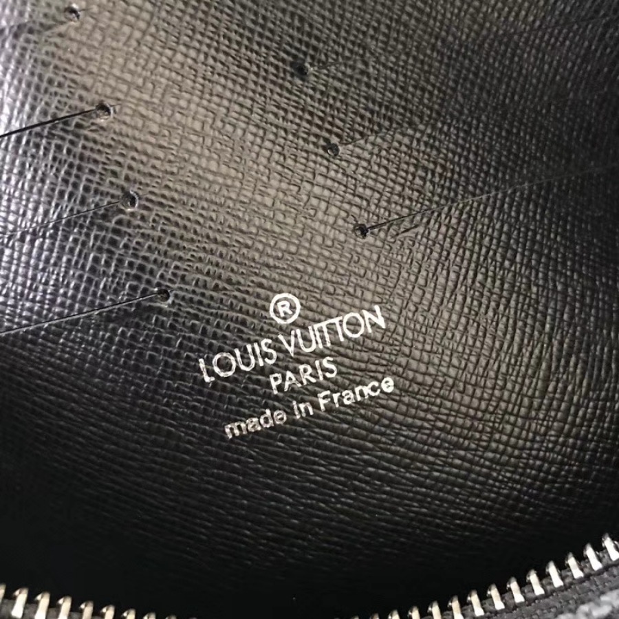 Louis Vuitton LV, KASAI CLUTCH, N41664, Damier Graphite canvas