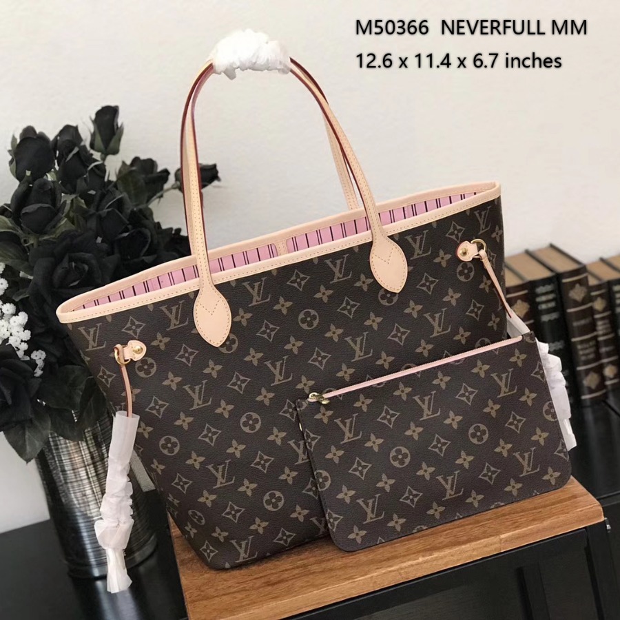 M50366, NEVERFULL MM, Louis Vuitton LV HANDBAGS