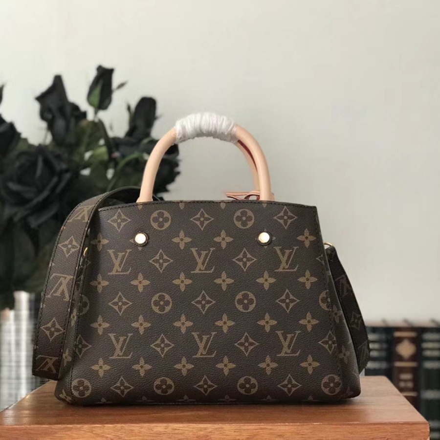 M41055, MONTAIGNE BB, LOUIS VUITTON LV HANDBAG