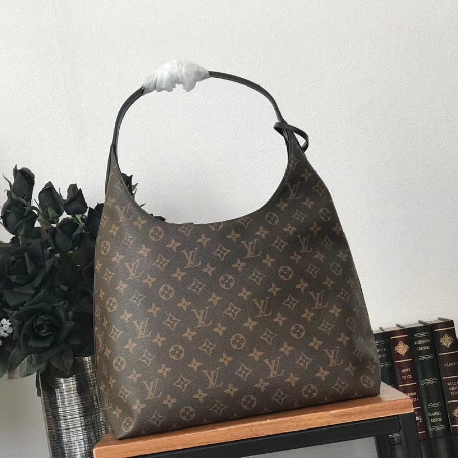M43545, FLOWER HOBO, Louis Vuitton LV, Monogram canvas
