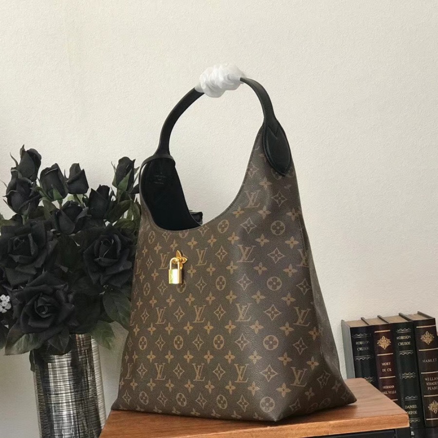 M43545, FLOWER HOBO, Louis Vuitton LV, Monogram canvas