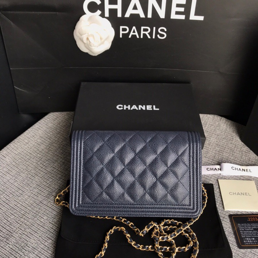 WOC CHANEL LEBOY,  CAVIAR / CALFSKIN