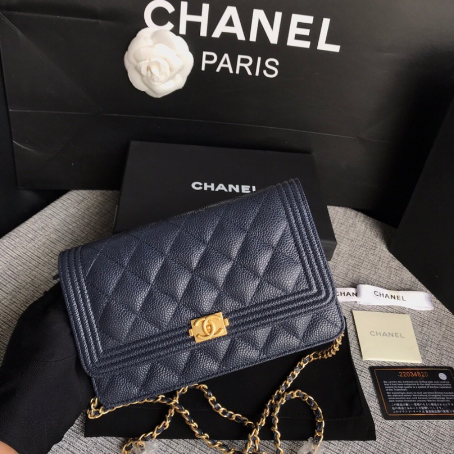 WOC CHANEL LEBOY,  CAVIAR / CALFSKIN