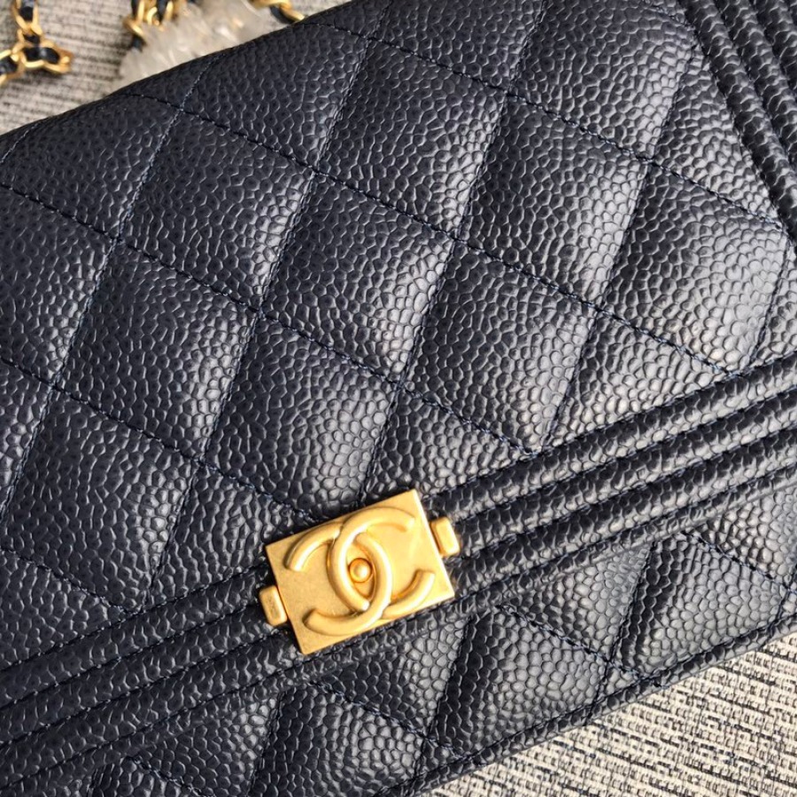 WOC CHANEL LEBOY,  CAVIAR / CALFSKIN