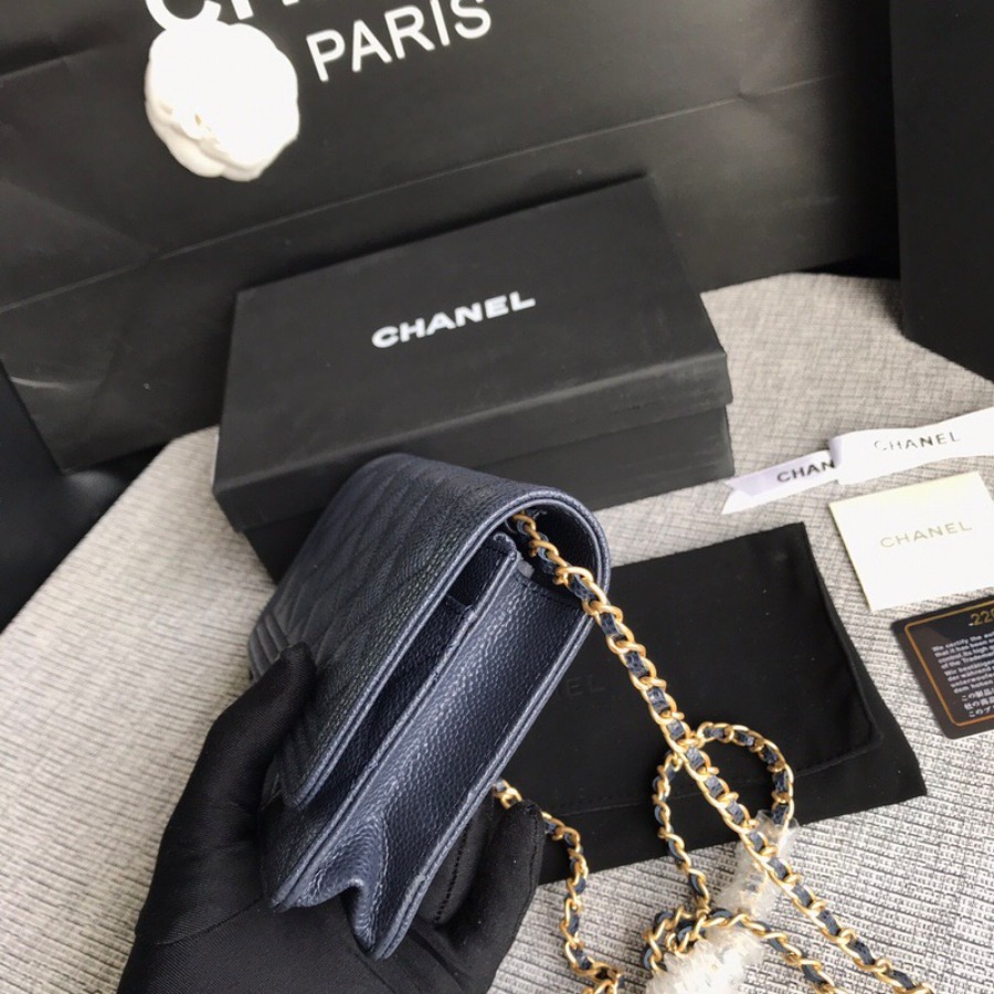 WOC CHANEL LEBOY,  CAVIAR / CALFSKIN
