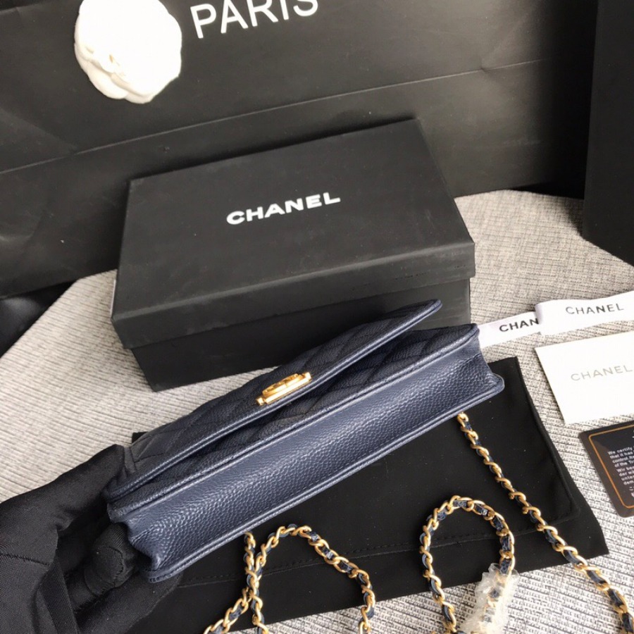 WOC CHANEL LEBOY,  CAVIAR / CALFSKIN
