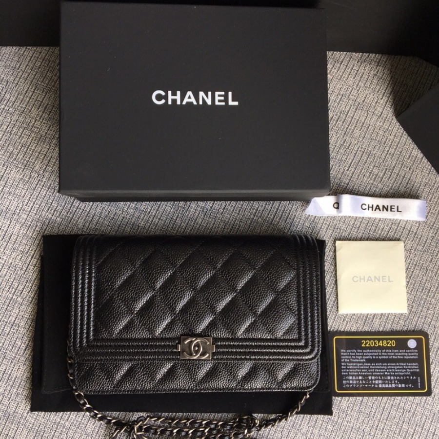 WOC CHANEL LEBOY,  CAVIAR / CALFSKIN