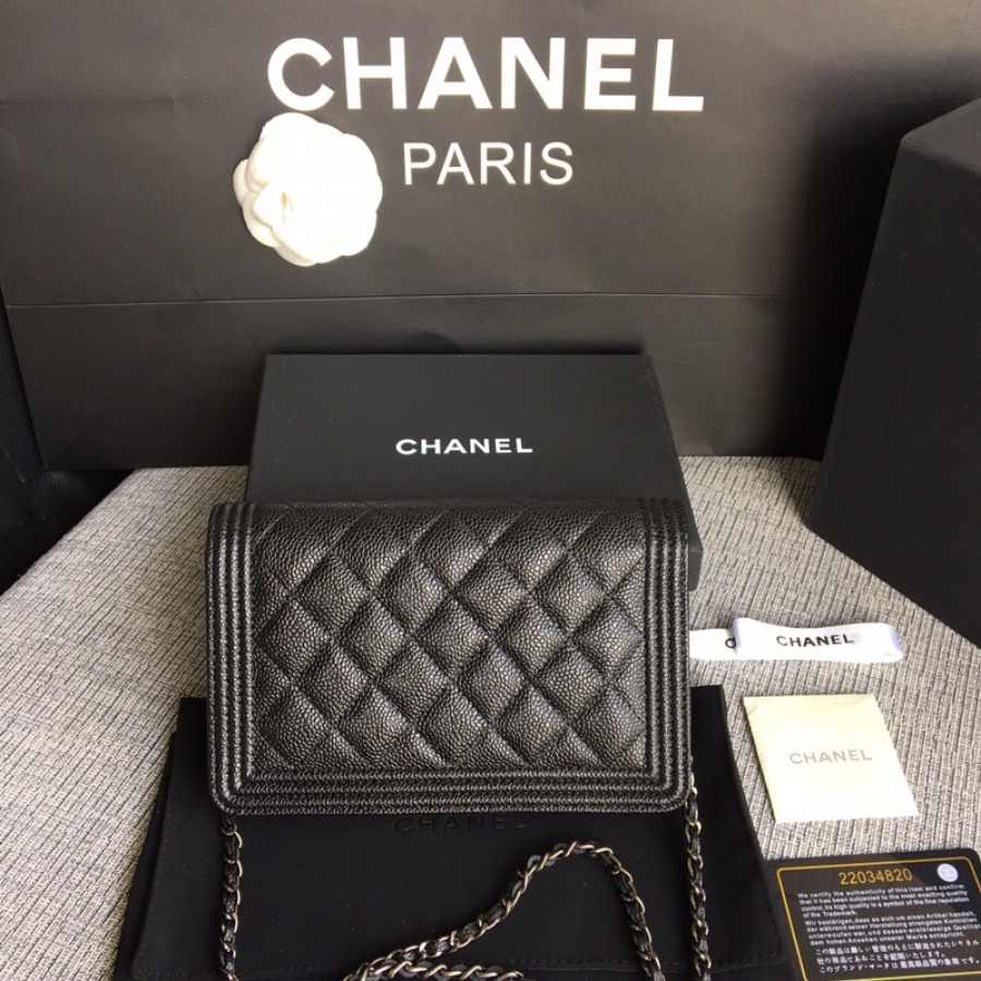 WOC CHANEL LEBOY,  CAVIAR / CALFSKIN