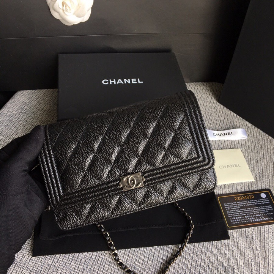 WOC CHANEL LEBOY,  CAVIAR / CALFSKIN