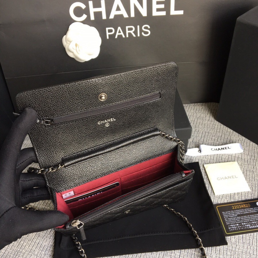 WOC CHANEL LEBOY,  CAVIAR / CALFSKIN