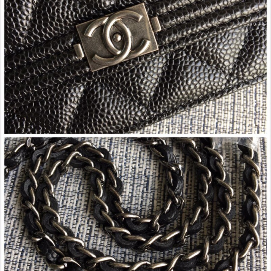 WOC CHANEL LEBOY,  CAVIAR / CALFSKIN