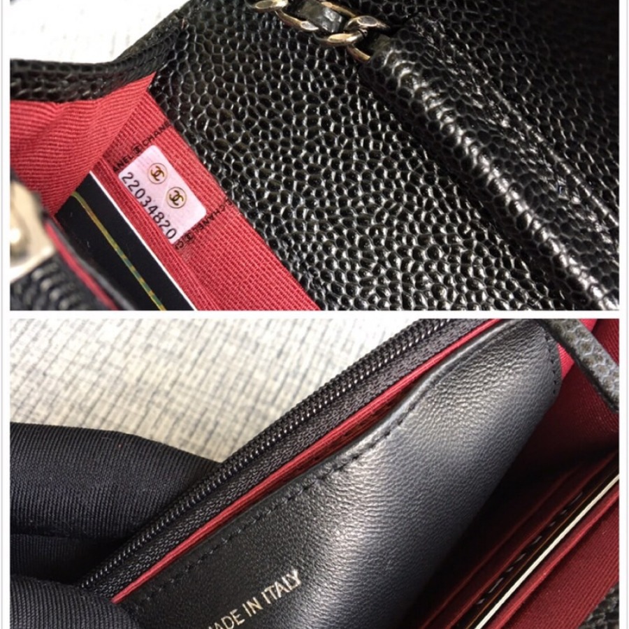 WOC CHANEL LEBOY,  CAVIAR / CALFSKIN