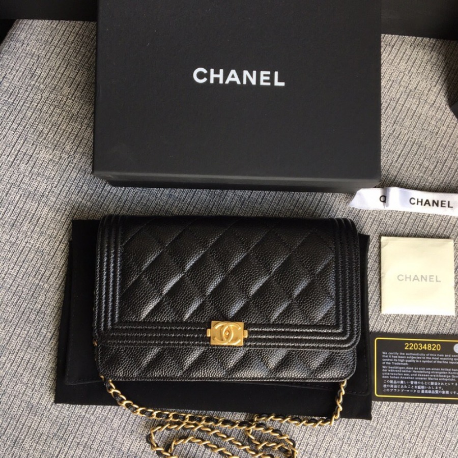 WOC CHANEL LEBOY,  CAVIAR / CALFSKIN
