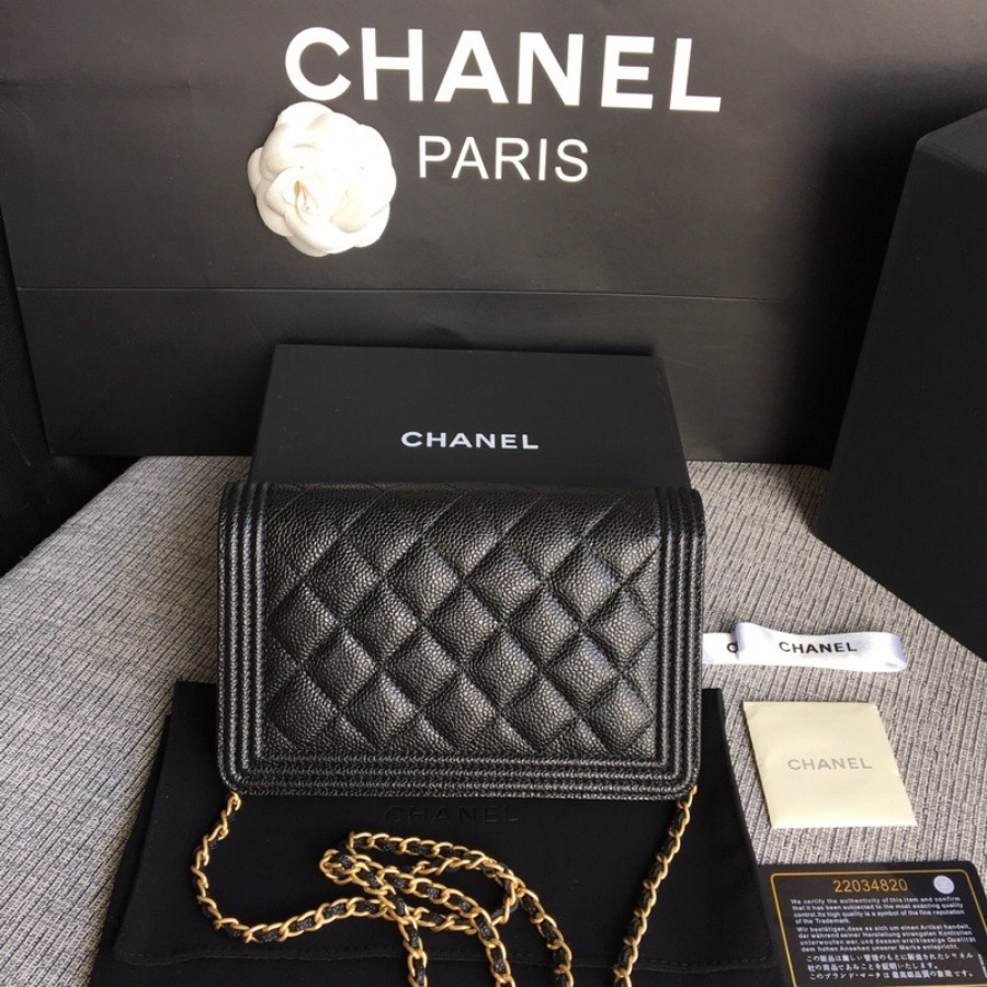 WOC CHANEL LEBOY,  CAVIAR / CALFSKIN