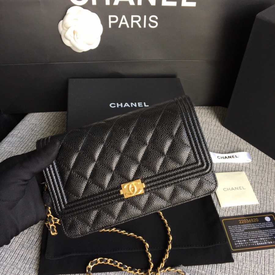WOC CHANEL LEBOY,  CAVIAR / CALFSKIN