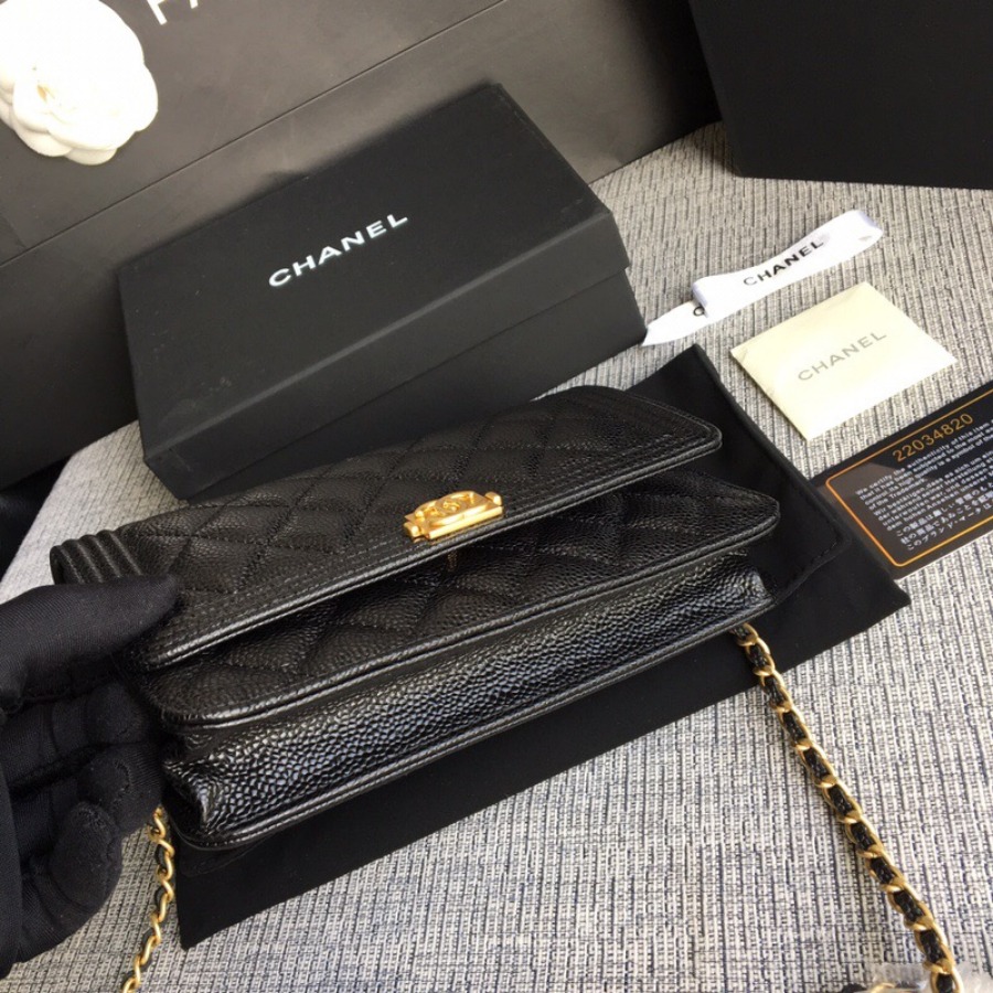 WOC CHANEL LEBOY,  CAVIAR / CALFSKIN