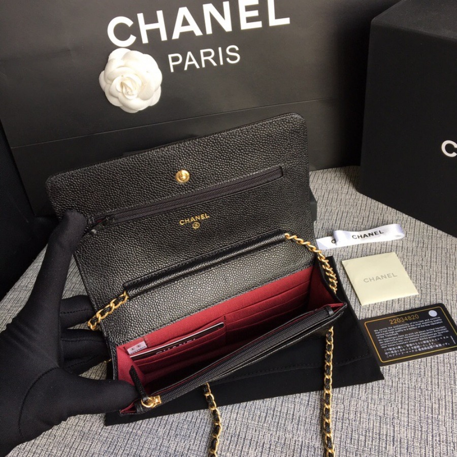 WOC CHANEL LEBOY,  CAVIAR / CALFSKIN